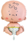 Preview: XL Folienballon Figur - Baby - ø 61cm